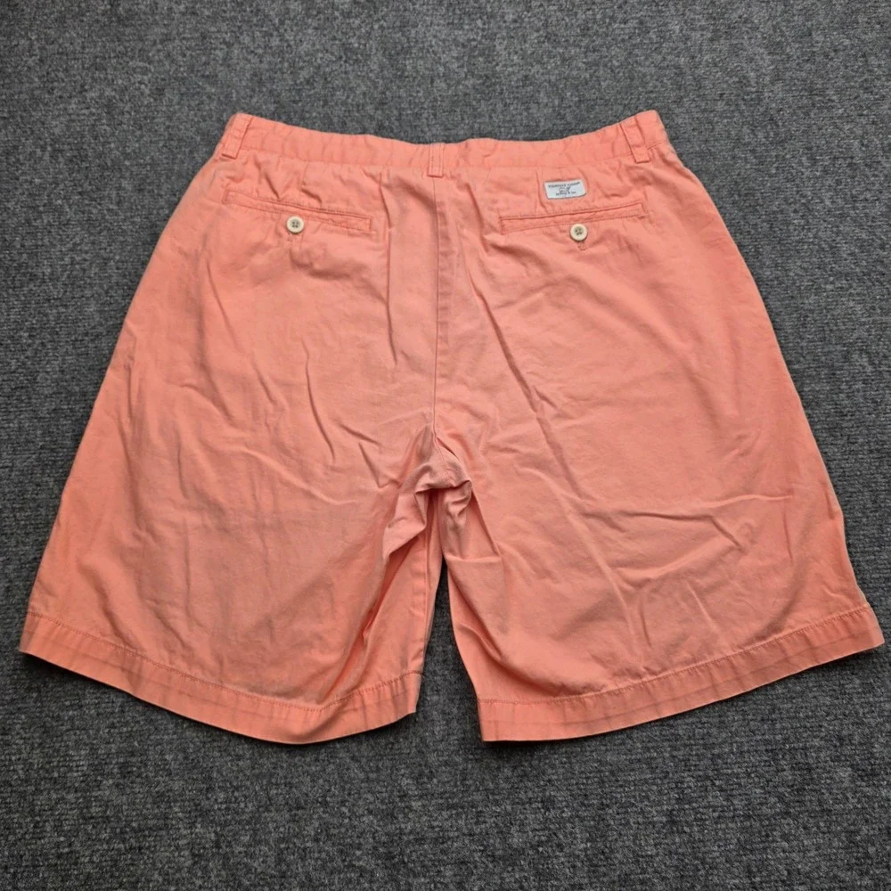 Vineyard Vines Club Shorts Mens 33 Salmon Pink Chino Cotton Solid Casual‎ Preppy
